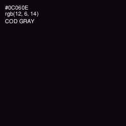 #0C060E - Cod Gray Color Image